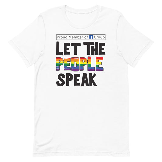 Let the people Speak Unisex t-shirt Light